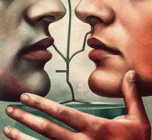 Fine Art Kiss GIF by Maryanne Chisholm - MCArtist