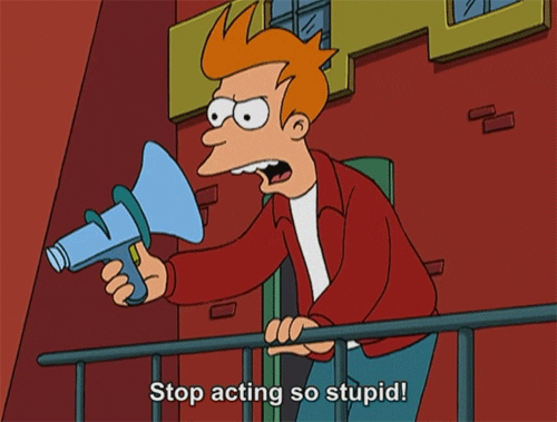 Phillip J Fry Shut Up GIF - Find & Share on GIPHY