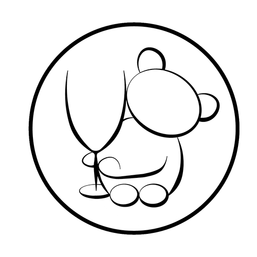Wine Bear Sticker
