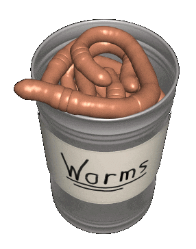 gross can of worms Sticker