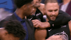 evan fournier hug GIF by NBA