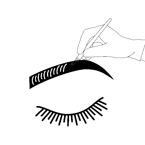 Microblading Sticker