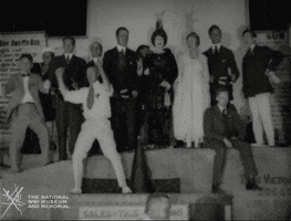 NationalWWIMuseum dancing black and white military footage GIF