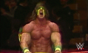 Giphy - excited the ultimate warrior GIF by WWE