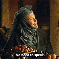 Be Quiet Game Of Thrones GIF