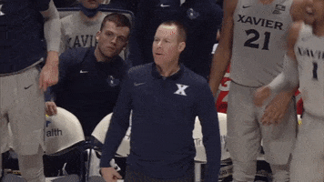 Excited Lets Go GIF by Xavier Men's Basketball