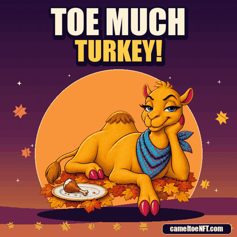 Thanksgiving Turkey GIF by CamelToe