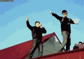 roof dancing GIF