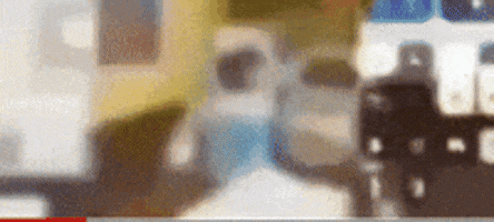 Banana Cow Gets Beaten Up GIF
