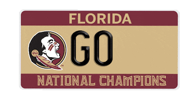 National Champions College Sticker by Florida State University