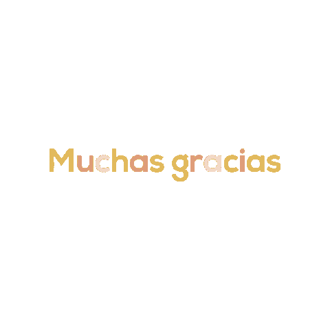 Thanks Muchas Gracias Sticker by Wowwa