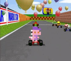 Pixel Racing GIF