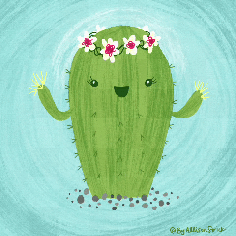 Happy Cactus GIF