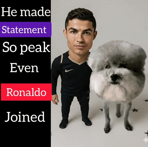 Dog Ronaldo GIF