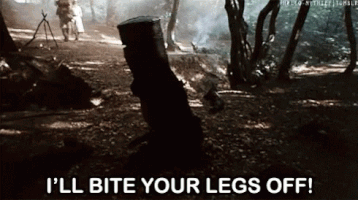 ill bite your legs off GIF
