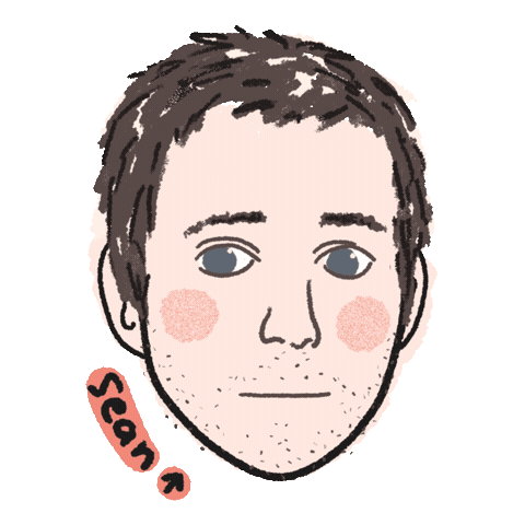 Sean Sticker by CHOOCHOO-ca-CHEW