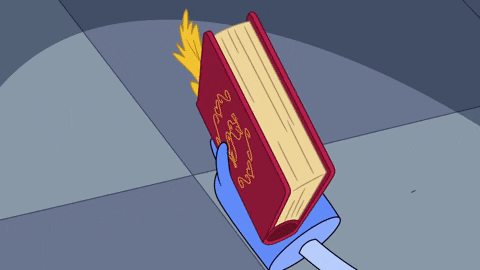 don't read someones book of shadows gif