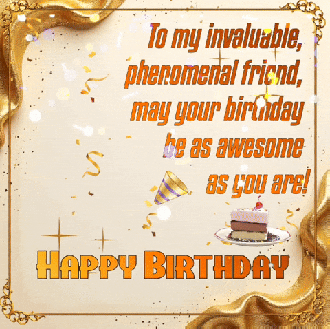 Happy Birthday Friend GIF