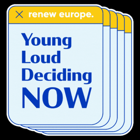 Youth European GIF by Renew Europe