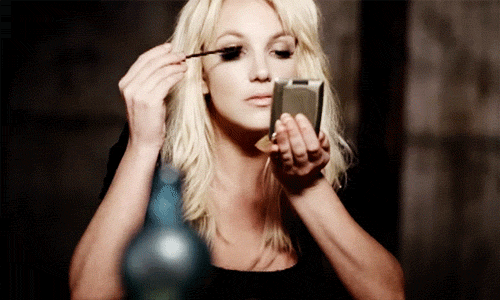  britney spears makeup mascara GIF