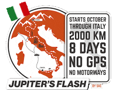 Italy Rally Sticker by Superlative Adventure Club