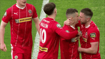 Well Done Celebration GIF by Cliftonville Football Club