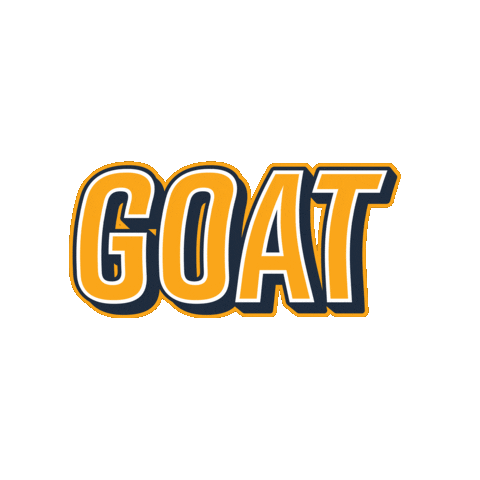 Greatest Of All Time Goat Sticker by Georgia Southwestern State University