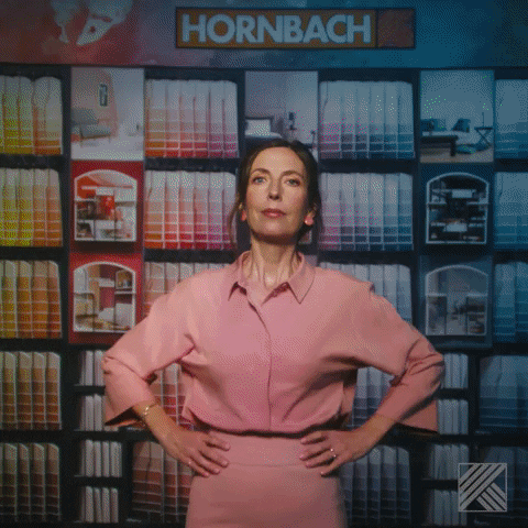 Rainbow Woman GIF by HORNBACH - Find & Share on GIPHY
