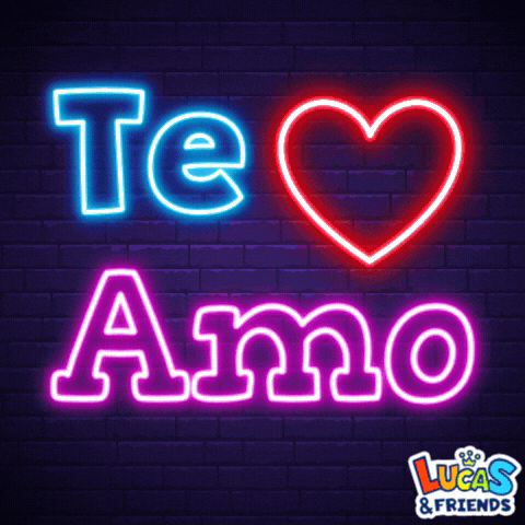Te Amo Mucho I Love You GIF by Lucas and Friends by RV AppStudios