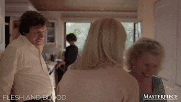 Awkward Moment Hello GIF by MASTERPIECE | PBS