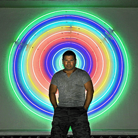 Neon Self GIF