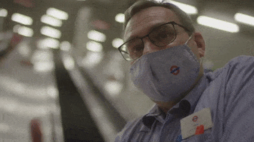 Face Mask Yes GIF by Transport for London