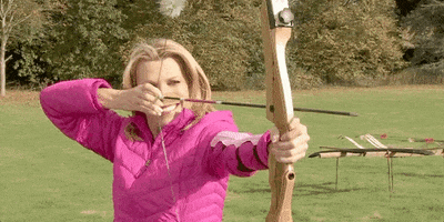 bow and arrow archery GIF by Wheel of Fortune