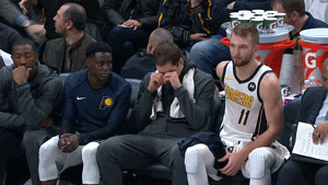 tired indiana pacers GIF by NBA