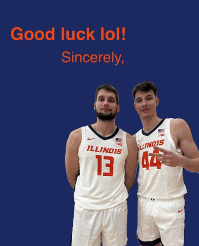 Illini Basketball Good Luck GIF