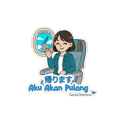 Garudajapan Sticker by GarudaIndonesia