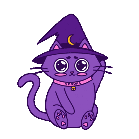 Thank U Sticker by Spooks The Cat