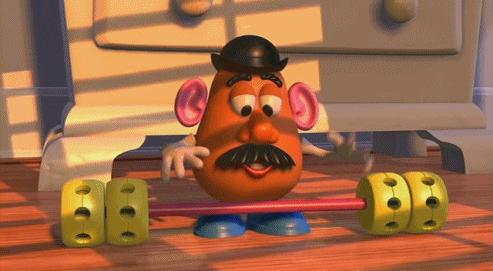working out toy story GIF