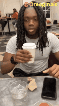 Charlie Kirk Coffee GIF