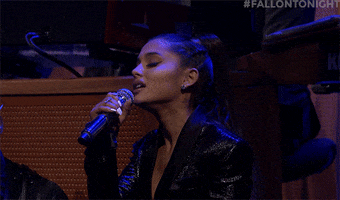 sing ariana grande GIF by The Tonight Show Starring Jimmy Fallon