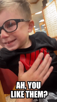 Little Boy Cries After Trying On Glasses