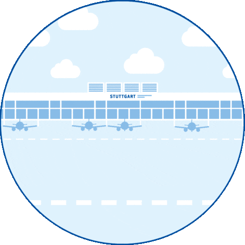 Travel Runway Sticker by stuttgartairport