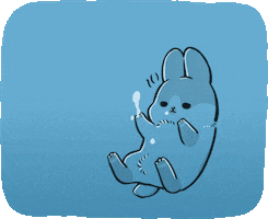 sad rabbit GIF by YUKIJI