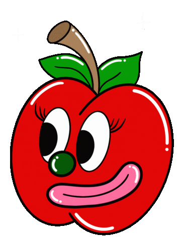 Stars Apple Sticker by Natalie Michelle Watson