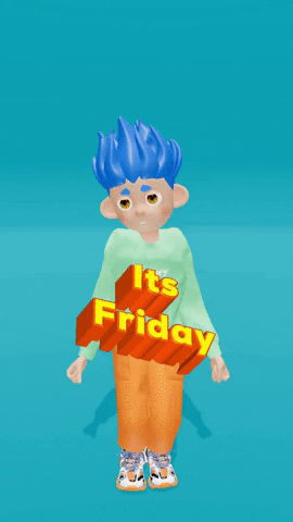 Happy Its Friday GIF by 3D Avatar Creator for Socials