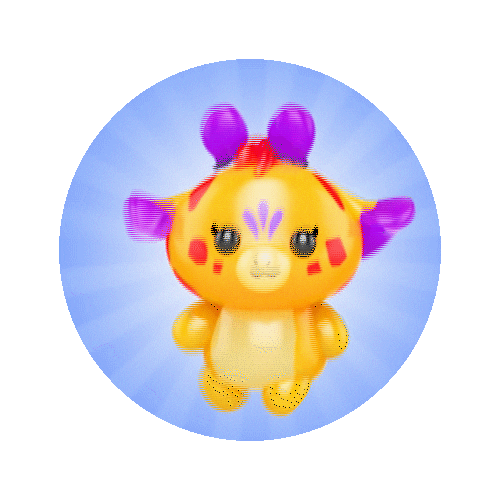 Giraffe Bananas Sticker by Splash Toys