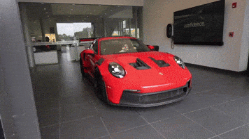 Red Car Porsche GIF