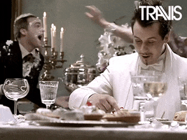 Food Fight Eating GIF by Travis