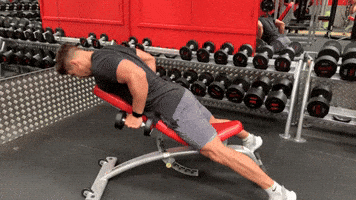 The Chest-Supported Triceps Kickback GIF