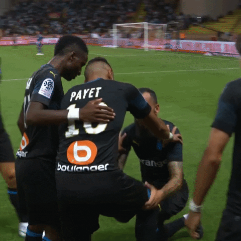 french football kiss GIF by Olympique de Marseille